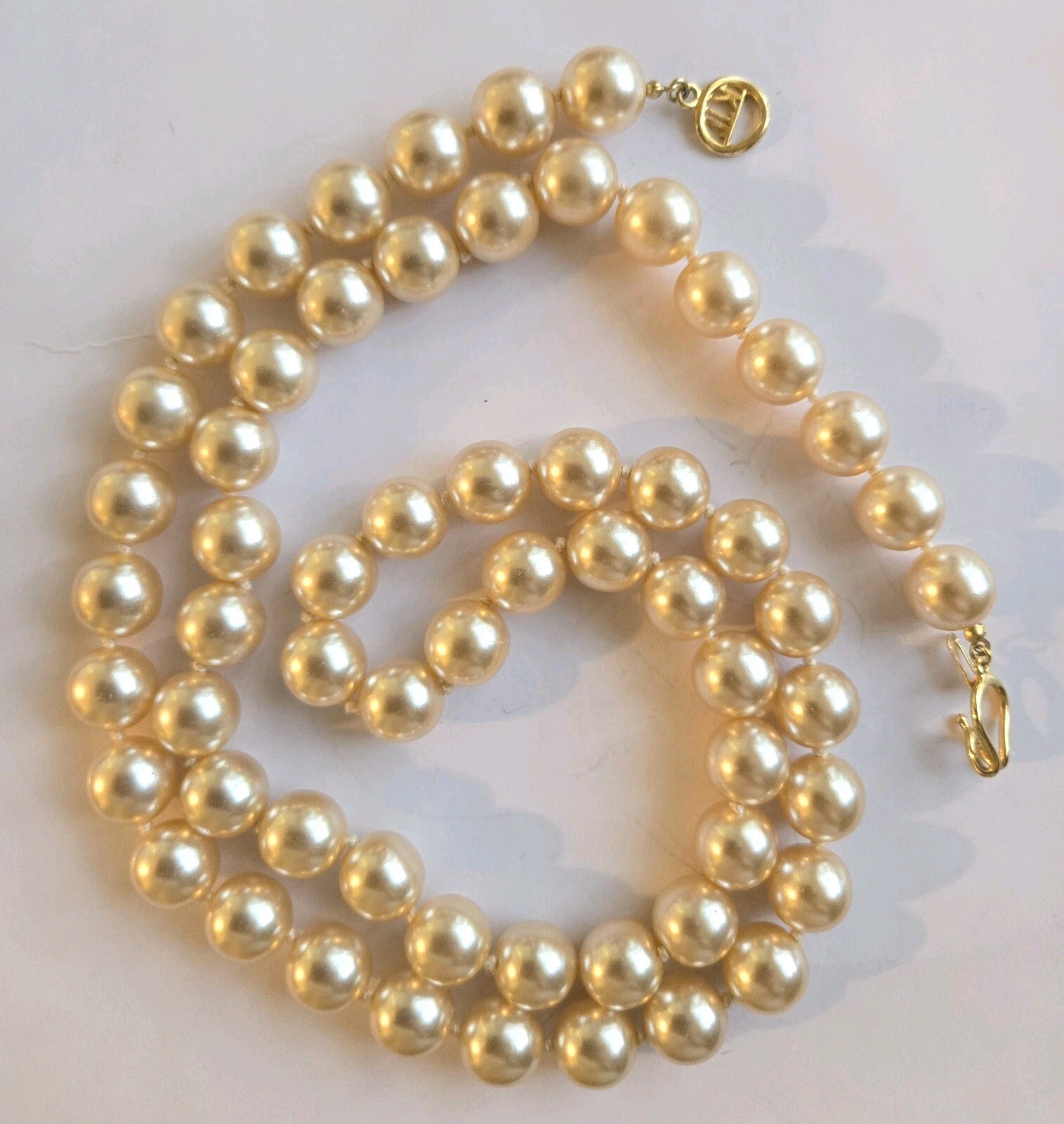 KJL Kenneth Jay Lane Vintage 1980's Glamour Golde… - image 1