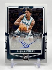 2024-25 Donruss Optic DaQuan Jeffries Signature Series Auto #SS-JEF Hornets SP
