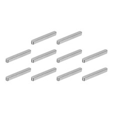 10Pcs Round Ended Feather Key, 3x3x25mm Carbon Steel Parallel Drive Shaft Keys
