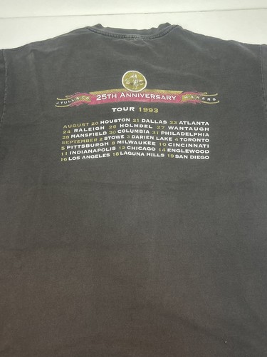 Vintage Jethro Tull Band T-Shirt XL Faded Black Tour Tee Single Stitch, Size XL, $35 - Photo 2