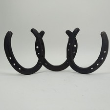 St. Croix Forge Diamond Horseshoe Cast Iron Wall Mounted Hat Coat Key Hanger