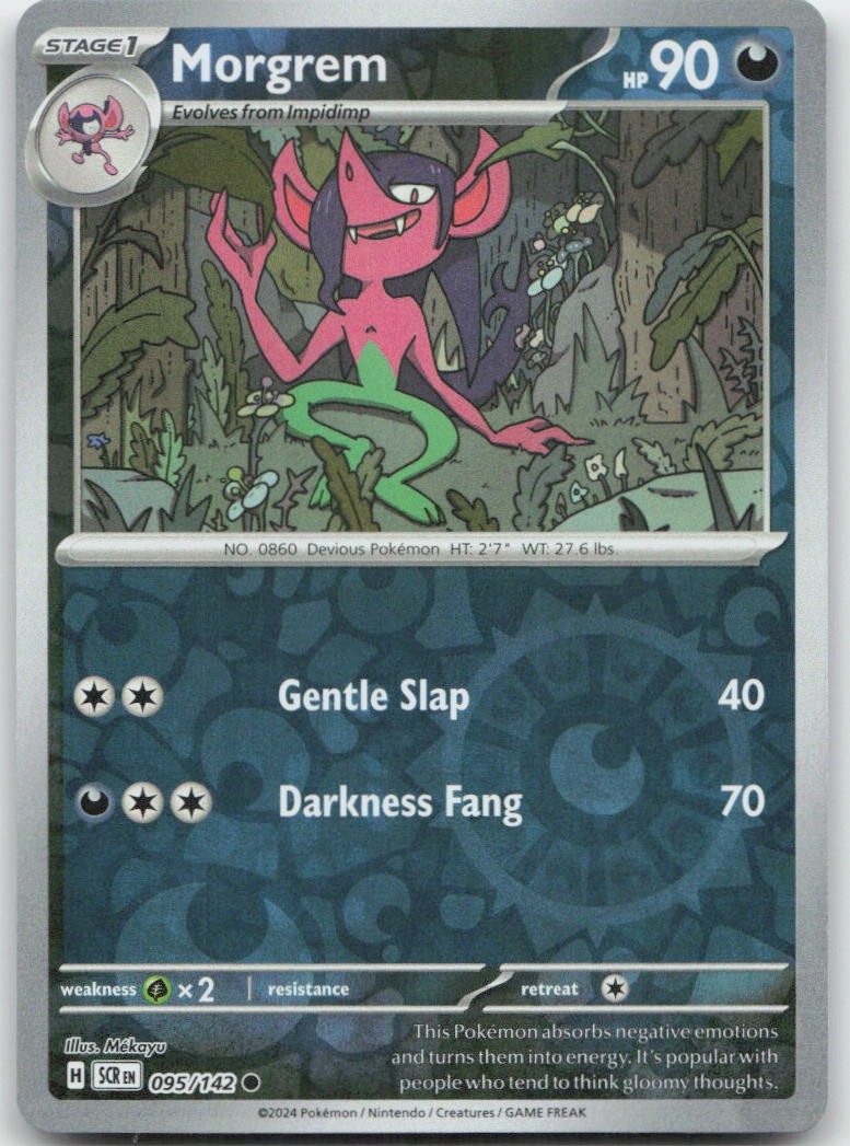 Pokemon : Morgrem Stellar Crown 95/142 : C Reverse Holo