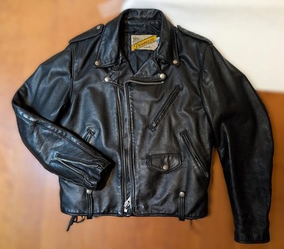 Schott Double Riders Jacke 615 Gr.40 Made in USA aus Japan gebraucht 8F