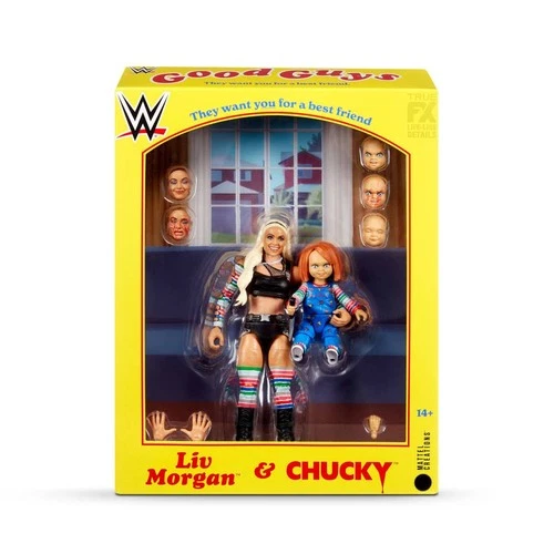 NEW Mattel WWE Elite Liv Morgan & Chucky 2 Pack Action Figure ✅SHIPS IN 1 DAY✅ - product listing photo