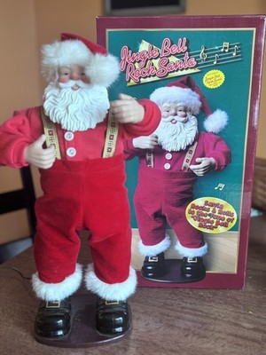Vtg 1998 Jingle Bell Rock Santa (working) 