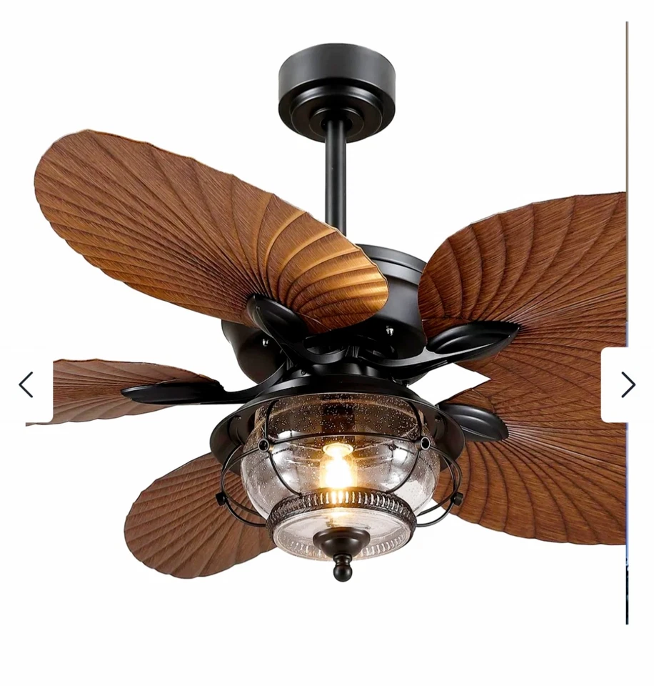 5 blade paddle ceiling fan indoor/outdoor - Image 2 of 2