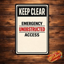 Do Not Block Gate Fade Resistant No Parking Metal Tin Sign 8x12