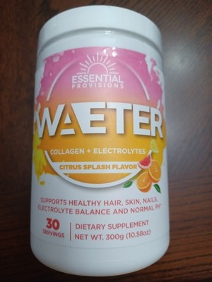 Sealed Essential Provisions Waeter Citrus Splash Collagen  Exp 04/26