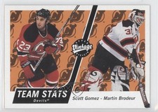 2000-01 Upper Deck Vintage Scott Gomez Martin Brodeur #222 HOF 0q5
