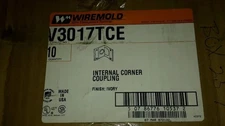 WIREMOLD V3017TCE INTERNAL CORNER COUPLING  IVORY LOT OF 10 NEW IN BOX $89