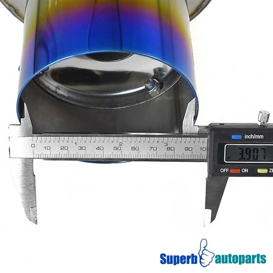 Fits 1990-1993 Honda Accord Exhaust Catback System Burnt Rainbow Tip Foto 4 de 4