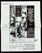MARAT/SADE Original Movie Pressbook Peter Weiss Historical Drama Marquis De Sade