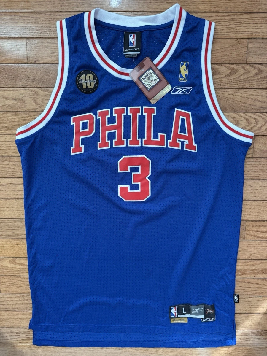 Preços baixos em Reebok Allen Iverson Philadelphia 76ers Roupas e