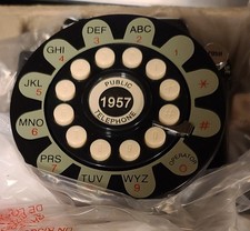 NEW CR56-BK 1950'S style payphone with Push Button Technology, Black
