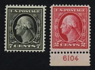 CKStamps: US Stamps Collection Scott#406 Mint NH OG #407 Mint H OG