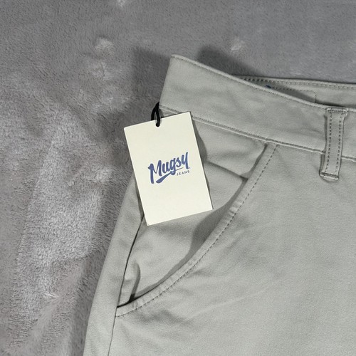 NWT Mugsy Jeans Chino Pants Mens 36x30 Beige Teddys Stretch Preppy City Khakis - Picture 5 of 24