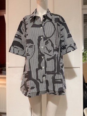 Alba Moda Bluse Damen Oberteil Hemd Hemdbluse Gr. EU 42 Baumwolle ungetragen  