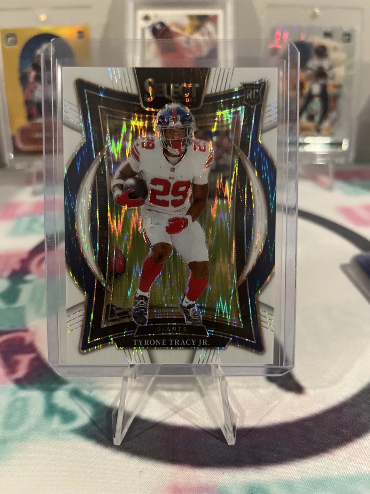 2024 Panini Select - Concourse Tyrone Tracy Jr. #61 White Shock Prizm /199 (RC)