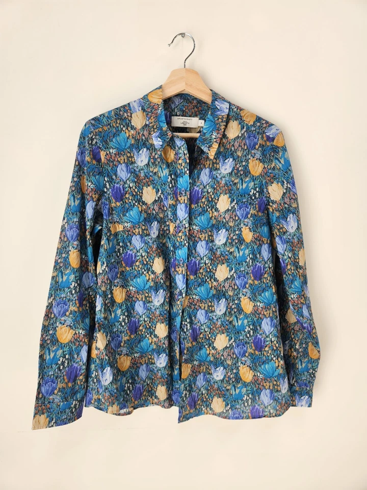 Sportscraft Size 14 Amalia Liberty Of London Floral Cotton Button Up Shirt - image 3 of 4