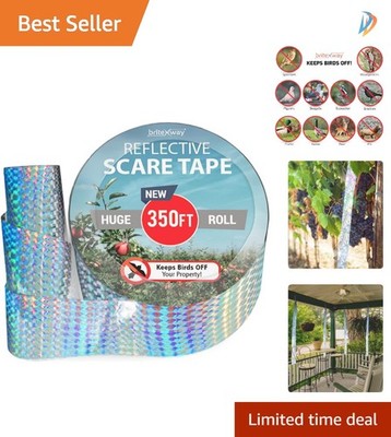 350 ft Bird Repellent Reflective Tape   Easy Install, Eco-Friendly Solution