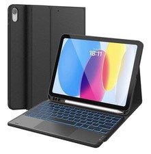 Detachable Keyboard Folio Case w/ Touchpad for iPad (A16) 11th/10th Gen