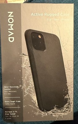 Nomad Active Rugged Case 5.8  Water-Resistant Leather iPhone 11 Pro Black
