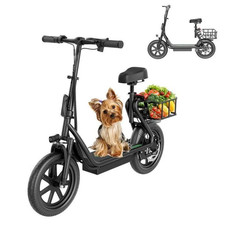 AOVOPRO Electric Scooter with Seat ESBSPRO, Commuter Foldable, 500W 22.5Ah 22mph