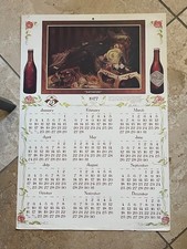 Coca Cola 1977   Calendar WITH BOTTLES