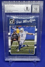 2016 Donruss Pat McAfee #131 Authentic Autograph BGS 10 Auto
