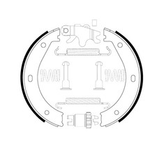 BOSCH 0 204 113 804 Bremsbackensatz, Feststellbremse für ALPINA,BMW