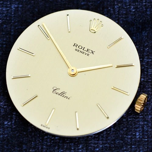 Vintage ROLEX GENEVE Cellini Cal.1601 Dial & Movement Parts watch