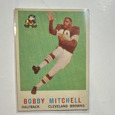 Topps 1959 Bobby Mitchell #140 Rookie Cleveland Browns Football Card. rookie card picture