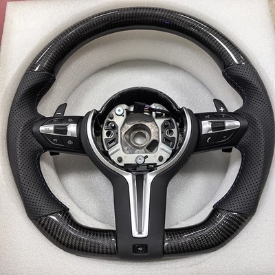 Carbon Fiber Leather Steering Wheel For BMW F20 F22 F23 F30 F31 F32 2012-2019