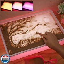 Odoorgames Sand Painting Light Box, Sensory Light Table for Kids 