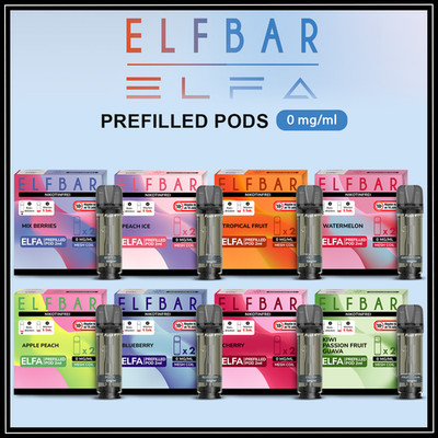Elfbar Elfa Prefilled Pod - 0 mg/ml - 8 Flavours - jeweils 2 Stück