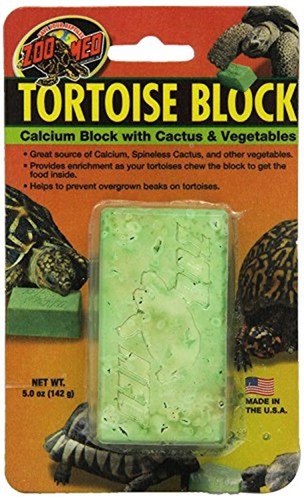 Zoo Med Banquet Tortoise Block Food and Calcium Supplement 5 ounces - 3 Pack 