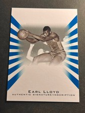 2012 Leaf BLUE MISSING AUTOGRAPH and # Earl Lloyd