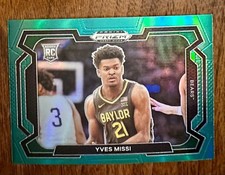 Yves Missi Rookie Card RC 2024 Panini Prizm Draft Picks Variation Green Prizm