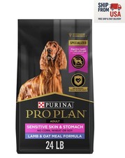 Purina Pro Plan Sensitive Skin  Stomach Dog Food - Lamb  Oatmeal, 24 lb