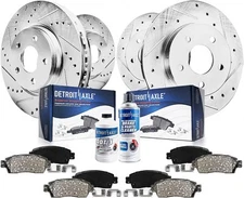 Brake Kit Toyota Rav4 Front & Rear Drilled and Slotted Disc Brake Rotors Ceramic
