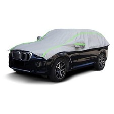 Half Car Cover SUV with Green Reflective Strip, SUV L see size table 