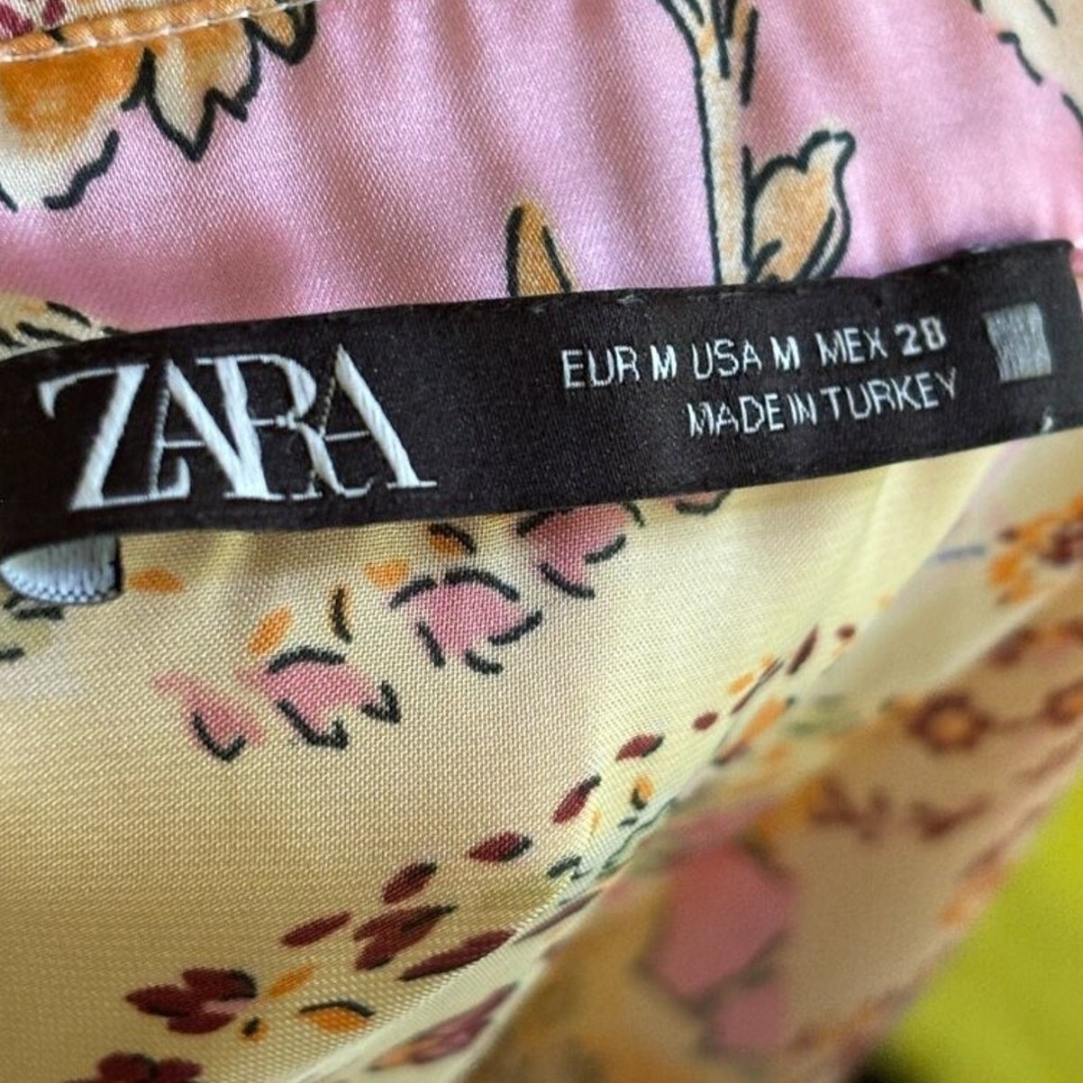 ZARA Bohemian Patchwork Oversized Button Front Sa… - image 6