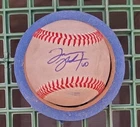 Autographed Baseball game used TANNER THATCH Colorado Rockies
