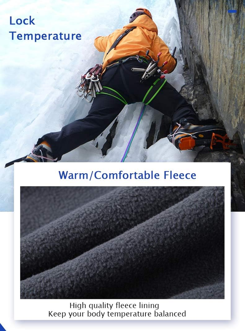 Mens Snow Ski Waterproof Softshell Snowboard Pants Outdoor Hiking ...