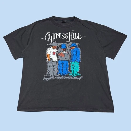 Cypress Hill Rap Tee Black Graphic T-Shirt GEM 1990s vintage concert t-shirt, vintage, size XL, single stitch, B+ condition
