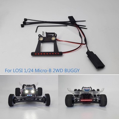 Front& Rear Headlight Taillight Modified For LOSI 1/24 Micro-B 2WD BUGGY RC Car