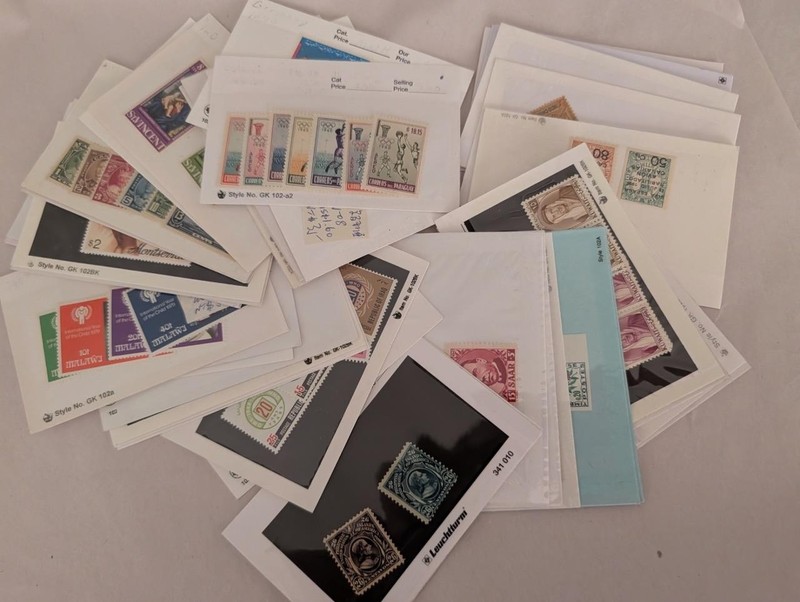 Worldwide Stamps in Sales Cards - Please Read Description