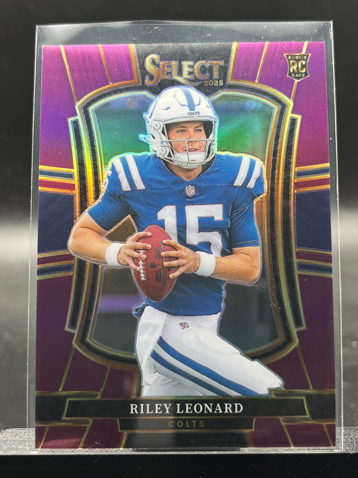 2025 Panini Select Riley Leonard #133 RC Premier Level Purple 48/75