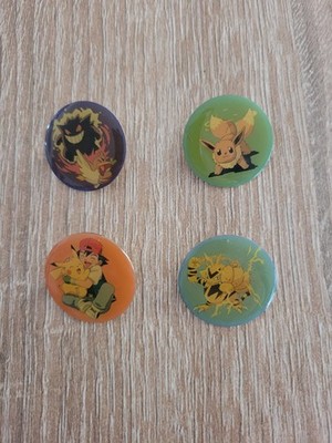 Pokémon Pins / Anstecker - Vintage - Gengar/Porenta, Evoli, Ash/Pikachu, Elektek