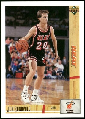 Jon Sundvold - 1991-92 Upper Deck - Miami Heat - #291